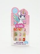 Детские накладные ногти «Единорожка», 12 шт. - фото 123132283
