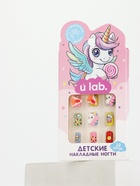Детские накладные ногти «Единорожка», 12 шт. - фото 123132286