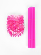 Трубочки и зажим для воздушных шаров, d=10 мм, длина 40 см, МИКС, 50 штук (в упаковке один цвет) - фото 809618909