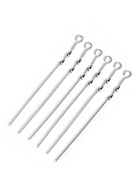 Набор прямых шампуров, 6 шт., 41×1 см, толщина 1.5 мм, нержавеющая сталь 10991803 - фото 9822805