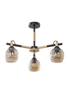 Люстра GLX GLX-С1072-3, 3хE27, 60 Вт, 52×43 см, чёрная - Фото 1