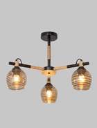 Люстра GLX GLX-С1072-3, 3хE27, 60 Вт, 52×43 см, чёрная - Фото 2