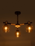 Люстра GLX GLX-С1072-3, 3хE27, 60 Вт, 52×43 см, чёрная - Фото 3