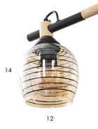 Люстра GLX GLX-С1072-3, 3хE27, 60 Вт, 52×43 см, чёрная - Фото 5