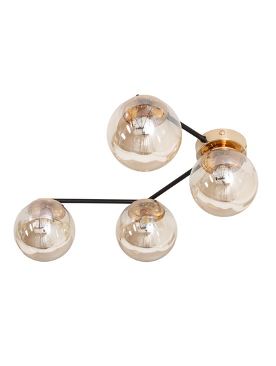 Бра GLB-22737-4, 4хE14, 60 Вт, 53×26×14 см, золотистое