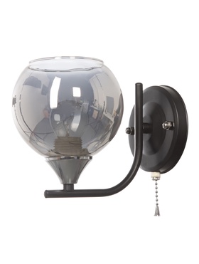 Бра GLВ-JR-6883B-1, 1хE27, 60Вт, d12 h20, цвет чёрный