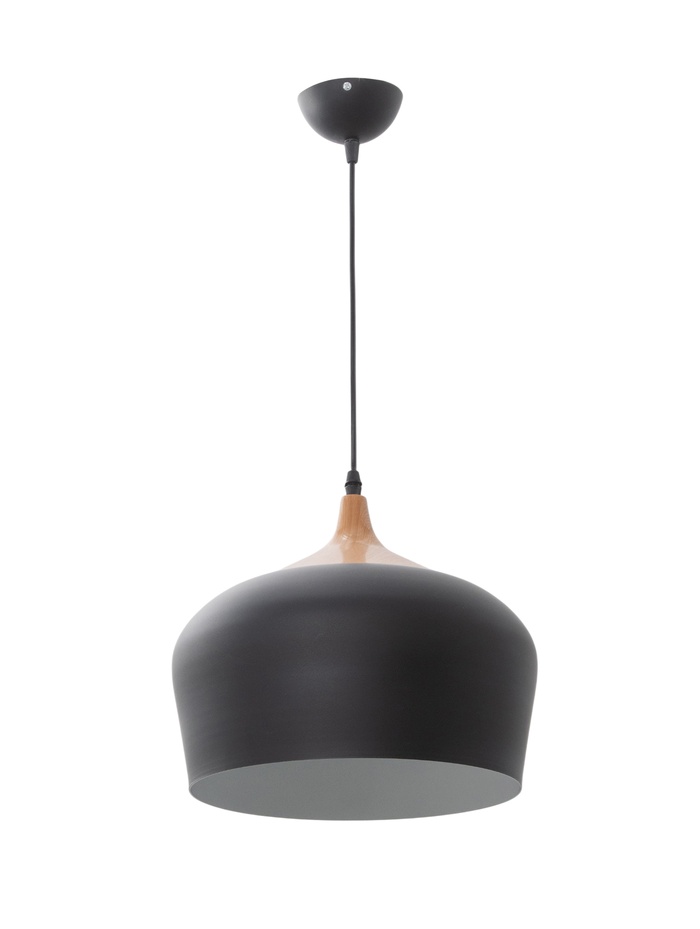 Светильник подвесной GLD-JF-7918-300, 1хE27, 60Вт, 30х30 см, чёрный