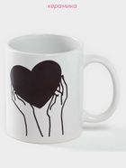 УЦЕНКА Кружка - хамелеон Доляна Warm up, 350 мл, керамика, белая - Фото 3