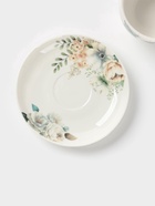 УЦЕНКА Чайная пара Доляна «Цветы», 2 предмета: чашка, 250 мл, блюдце d=15 см, фарфор, белая - Фото 4