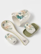 УЦЕНКА Чайная пара Доляна «Цветы», 2 предмета: чашка, 250 мл, блюдце d=15 см, фарфор, белая - Фото 9