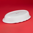 УЦЕНКА Форма для запекания новогодняя Доляна «Сани Деда Мороза», доломит, 28×18×5 см, белая - Фото 4