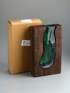 УЦЕНКА Ваза стекло настольная «Сэтернино» 24×14.5 см, коричнево-зелёный - Фото 8