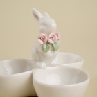 УЦЕНКА Менажница 3 ячейки SL Home "Лесные кролики", 11,5х9,5 см, цвет белый - Фото 2