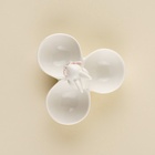 УЦЕНКА Менажница 3 ячейки SL Home "Лесные кролики", 11,5х9,5 см, цвет белый - Фото 3