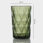 УЦЕНКА Набор стаканов 6 шт. «Круиз» 350 мл 8×8×12.5 см, зеленый - Фото 2