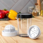 УЦЕНКА Овощерезка универсальная «Vegan pro» 7 насадок, цвет черно-белый - Фото 2