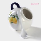 УЦЕНКА Сахарница Доляна «Лимон», 200 мл, нет ложки, белая - Фото 2