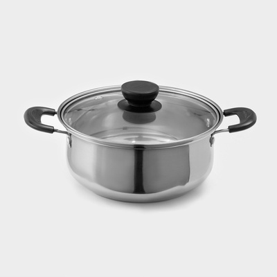 УЦЕНКА Кастрюля 1.2 л Promo со стеклянной крышкой 18×8 см