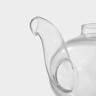 УЦЕНКА Чайник заварочный со стеклянным ситом «Валенсия с розой» 600 мл - Фото 4