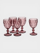 УЦЕНКА Бокалы Magistro «Круиз», 250 мл, 8×15.3 см, набор 5 шт., стекло, розовые - Фото 2