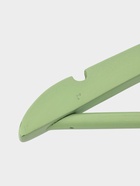 УЦЕНКА Вешалка-плечики деревянная для одежды, 44,5х23х1,2 см "Brillant" цвет фисташковый, 3 шт 94676 - Фото 4