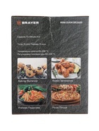 Мини - печь BRAYER 2600BR, 1200 Вт, 9 л, 65-230°С, таймер до 15 мин, противень, решётка, чёрная - Фото 10