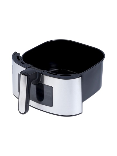 Аэрогриль BRAYER 2037BR, 1500 Вт, 5 л, 7 программ, 200°С, LCD-дисплей, таймер, решётка, чёрно-серый