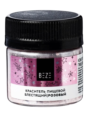 Сухой блестящий краситель beze, розовый, 6 г