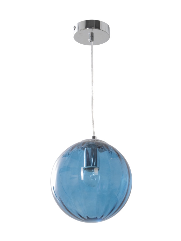 Светильник подвесной GLD-23229-D200-8С+BL, 1хE27, 60Вт, d20, цвет синий