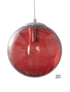 Светильник подвесной GLD-23229-D200-8С+BL, 1хE27, 60 Вт, d=20 см, красный - Фото 6