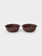 Тарелки глубокие «Вьюнок», набор 2 шт., 700 мл, 18×6 см, красная глина - фото 809619236