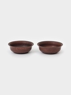 Тарелки глубокие «Гладкий», набор 2 шт., 700 мл, 18×6 см, красная глина - фото 809619244