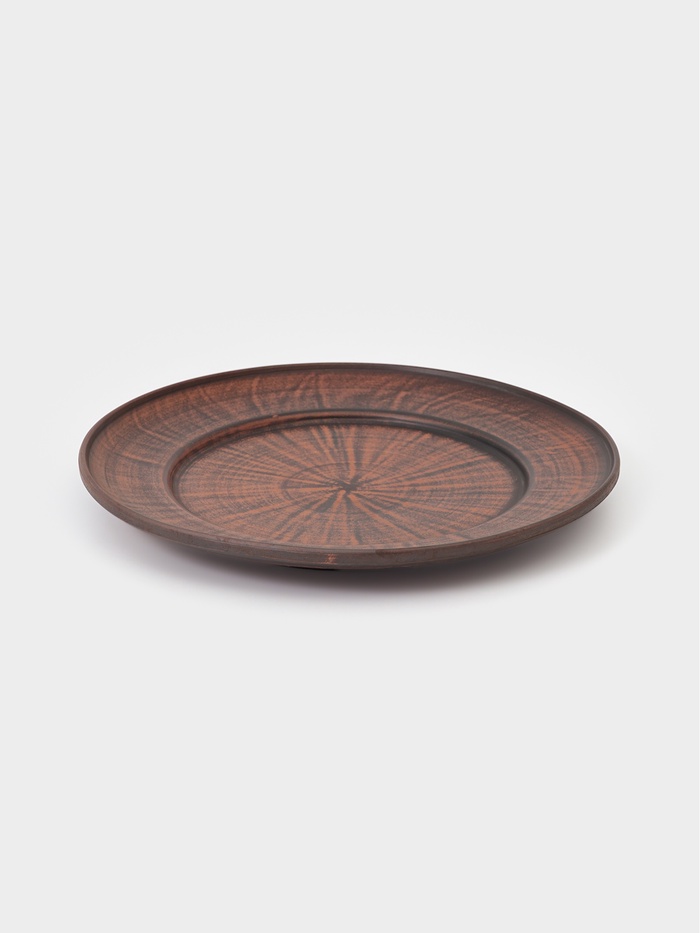 Тарелки «Гладкий», набор 2 шт., d=25 см, красная глина