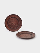 Тарелки «Гладкий», набор 2 шт., d=25 см, красная глина - фото 809619248