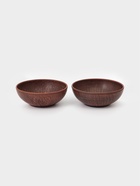 Миски «Гладь», набор 2 шт., 800 мл, 17.5×5.5 см, красная глина - фото 809619256