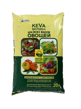 Почвогрунт для всех видов Овощей KEVA BIOTERRA, 20 л