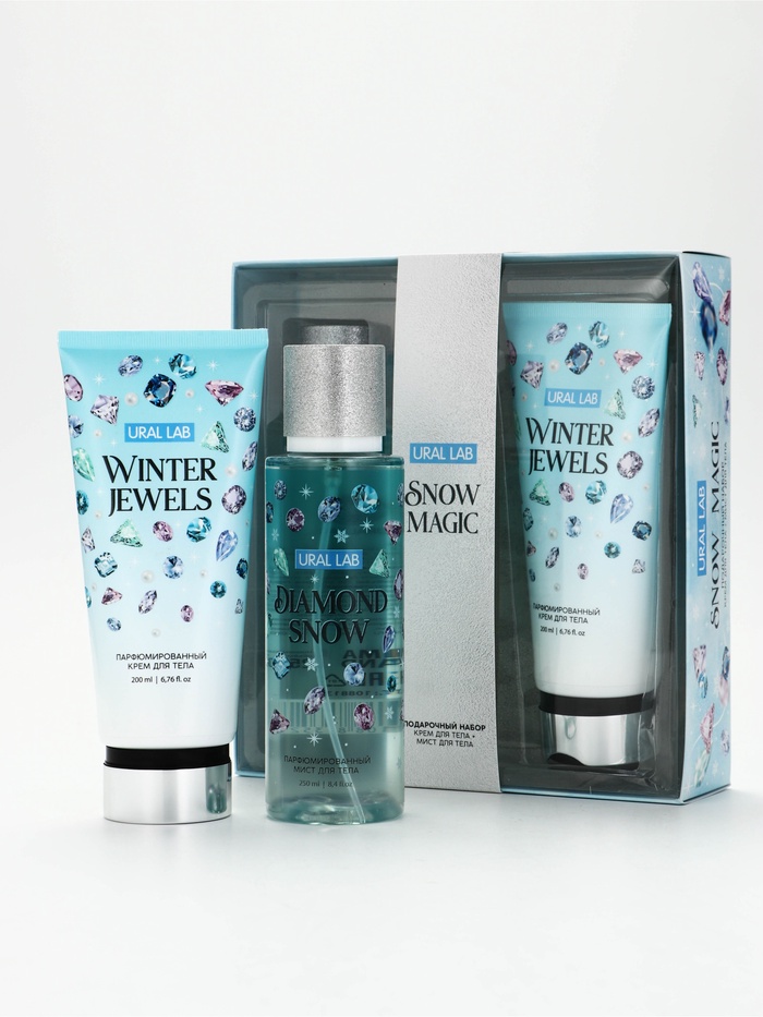 Подарочный набор: парфюмированный мист и крем для тела, 2×200 мл, URAL LAB