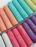 Мелки для асфальта, 24 штуки, 7 цветов, цилиндр в ведёрке, ArtFox STUDY 10121912