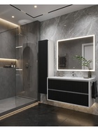 Тумба подвесная Uperwood, под раковину Uperwood Next Premium 100 см, 2 ящика, цвет белый/графит - Фото 6