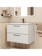 Тумба подвесная Uperwood, с раковиной Uperwood Foster New 70 см, цвет белый - Фото 1