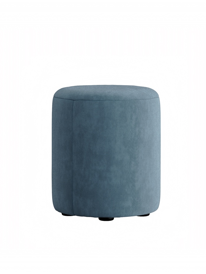 Пуф круглый «Альба», 350×350×425 мм, велюр, цвет галакси лайт 22 - Фото 1