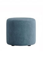 Пуф круглый «Альба», 450×450×425 мм, велюр, цвет галакси лайт 22 - фото 123132389