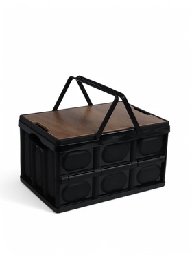 УЦЕНКА Стол - корзина maclay 2 в 1, складная, 30 л, 44×30×24/6 см, чёрная 11019194