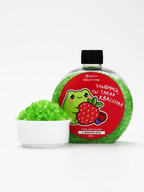 Соль для ванны с ароматом ягод, 350 г, BEAUTY FOX