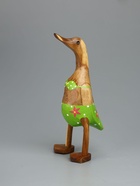 УЦЕНКА Сувенир «Утка в купальнике» дерево 25 см - Фото 3