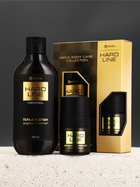 Подарочный набор: гель для душа 300 мл, дезодорант, HARD LINE