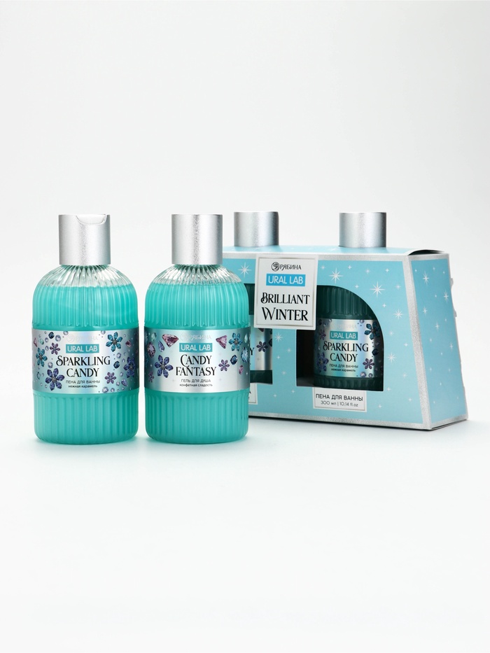 Подарочный набор: гель для душа 300 мл, пена для ванны 300 мл, URAL LAB