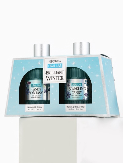 Подарочный набор: гель для душа 300 мл, пена для ванны 300 мл, URAL LAB