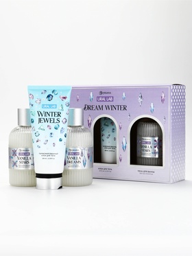 Подарочный набор: гель для душа 300 мл, парфюмированный крем для тела и пена для ванны 300 мл, URAL LAB