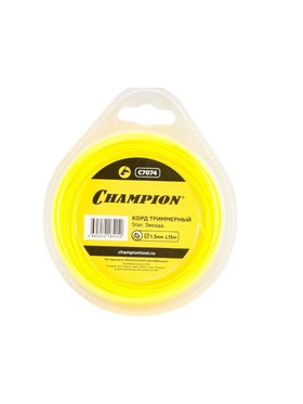 Корд триммерный CHAMPION Star 1.3 мм× 15 м (звезда)